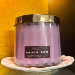 NEW✨Henri Bendel "Lavender Leaves" Bath & Body Works 3-Wick Exclusive Collection
